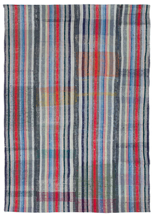 Chaput Over Dyed Kilim Rug 5'5'' x 7'8'' ft 165 x 234 cm