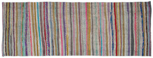 Chaput Over Dyed Kilim Rug 3'12'' x 10'11'' ft 121 x 333 cm