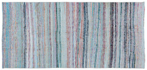 Chaput Over Dyed Kilim Rug 4'4'' x 9'3'' ft 132 x 282 cm