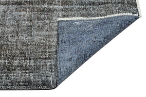 Gray Over Dyed Vintage Rug 5'11'' x 9'4'' ft 180 x 285 cm