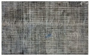 Gray Over Dyed Vintage Rug 5'11'' x 9'4'' ft 180 x 285 cm