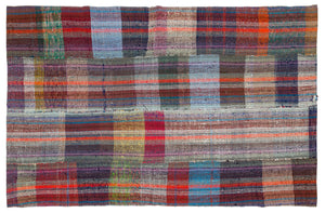 Chaput Over Dyed Kilim Rug 5'7'' x 8'7'' ft 170 x 261 cm