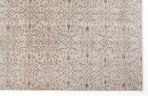 Beige Over Dyed Vintage Rug 6'5'' x 10'3'' ft 196 x 312 cm