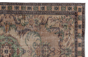 Naturel Over Dyed Vintage Rug 5'3'' x 8'10'' ft 160 x 268 cm