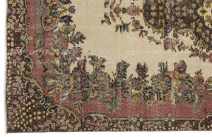 Naturel Over Dyed Vintage Rug 5'9'' x 8'8'' ft 174 x 265 cm