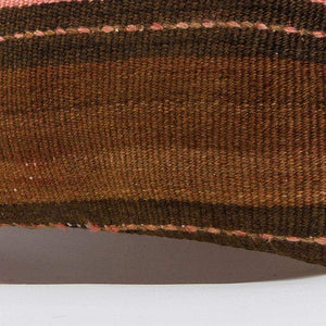 Striped_Brown_Kilim Pillow Cover_16x16_A0224_6522